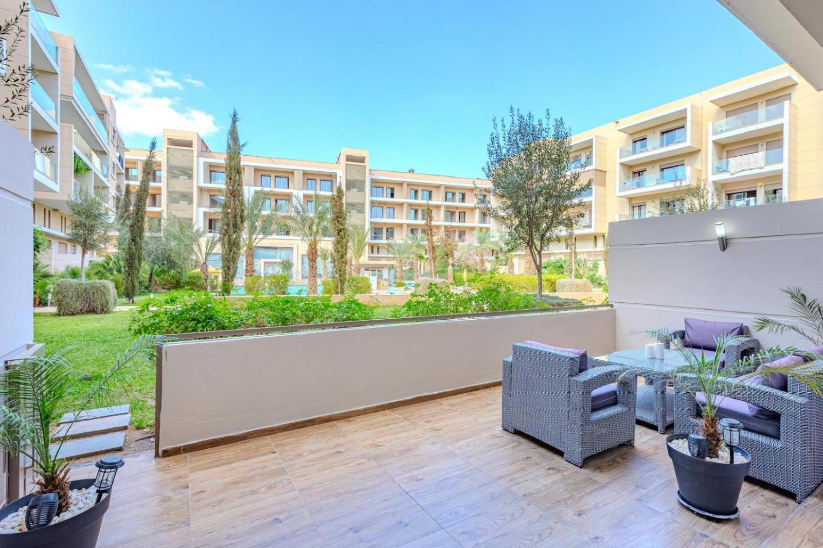 Appartement Royal Deluxe Gold - Marrakech, Luxe Pool View à Marrakesh Extérieur photo