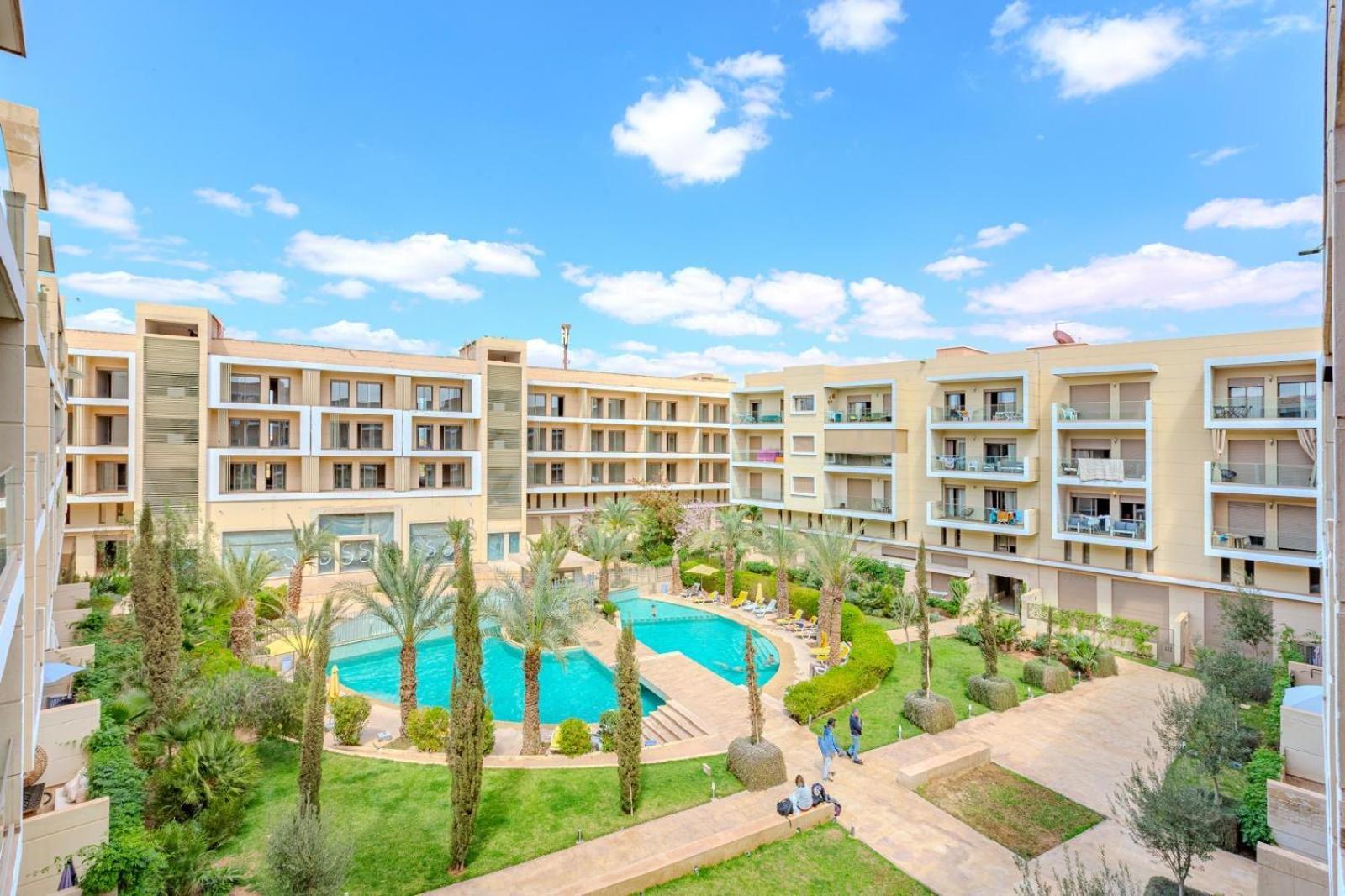 Appartement Royal Deluxe Gold - Marrakech, Luxe Pool View à Marrakesh Extérieur photo